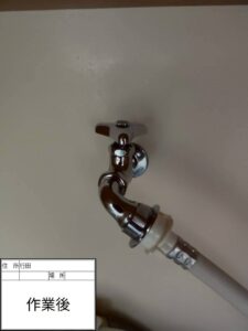 【施工事例】埼玉県行田市で洗濯機水栓の水漏れ修理｜スピンドル・パッキン交換